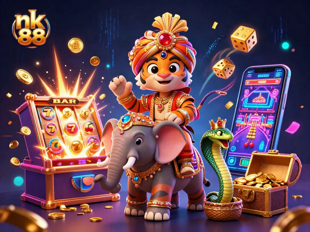 Experience the thrill of nk 88 with a spectacular jackpot scene featuring dynamic gaming elements.