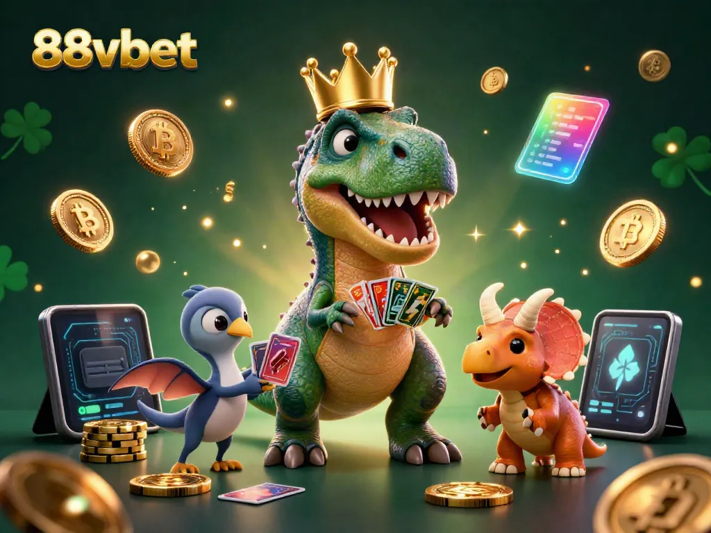 Play exciting games with 88vbet, featuring fun characters and vibrant casino elements.
