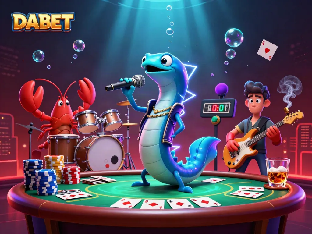 DABET brings excitement as a 3D electric eel DJ dazzles at a vibrant underwater casino