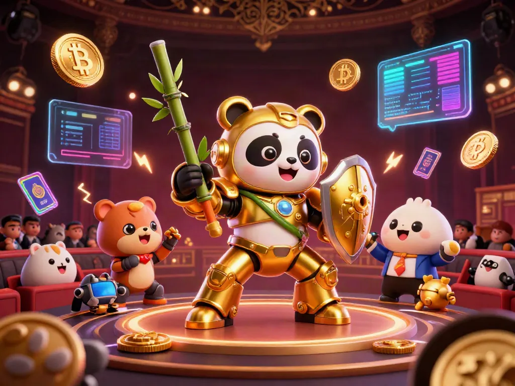 Engage in the thrilling world of mb88 online casino amidst 3D characters and dynamic crypto elements.