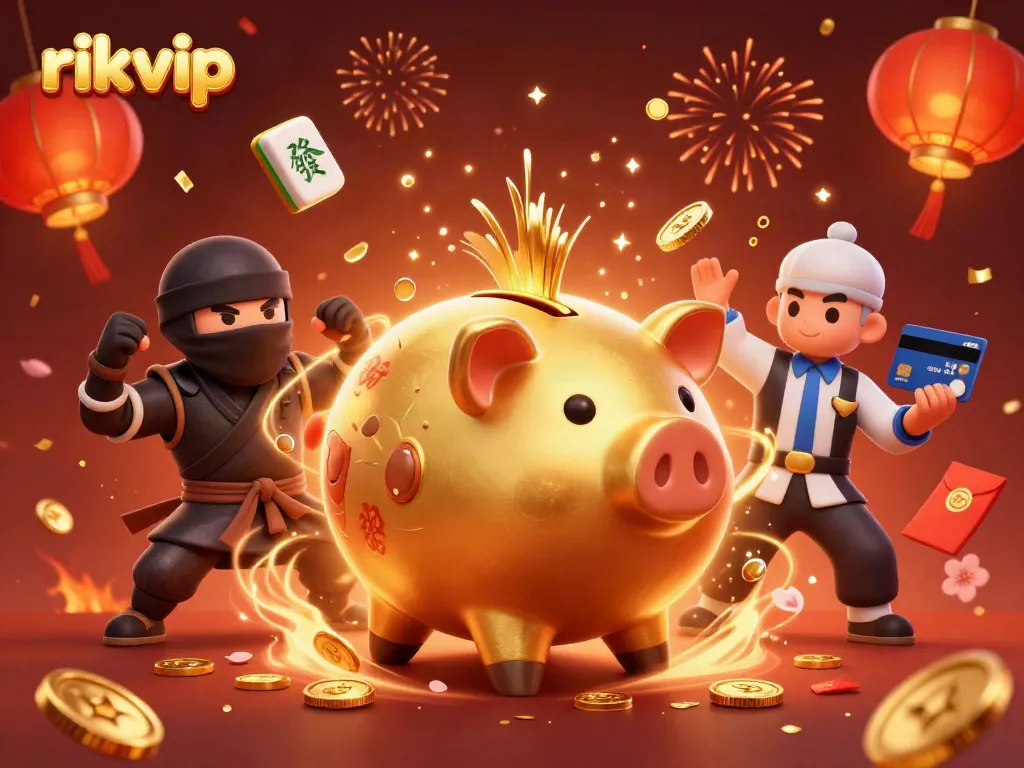 Experience the excitement of rikvip with vibrant characters in a dynamic casino scene.