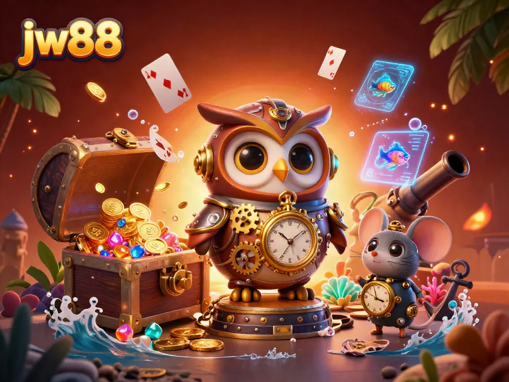 Experience thrilling gameplay with jw88's captivating casino adventure featuring vibrant 3D elements.
