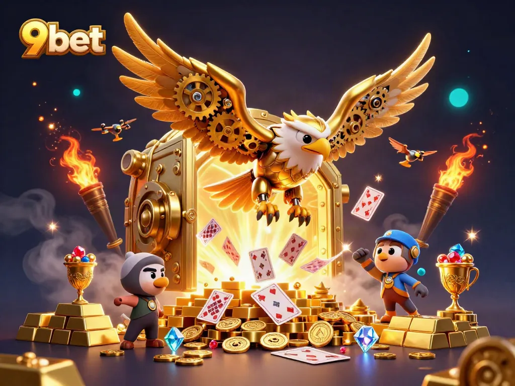 Experience thrilling moments with 9bet in this vibrant, immersive casino world.