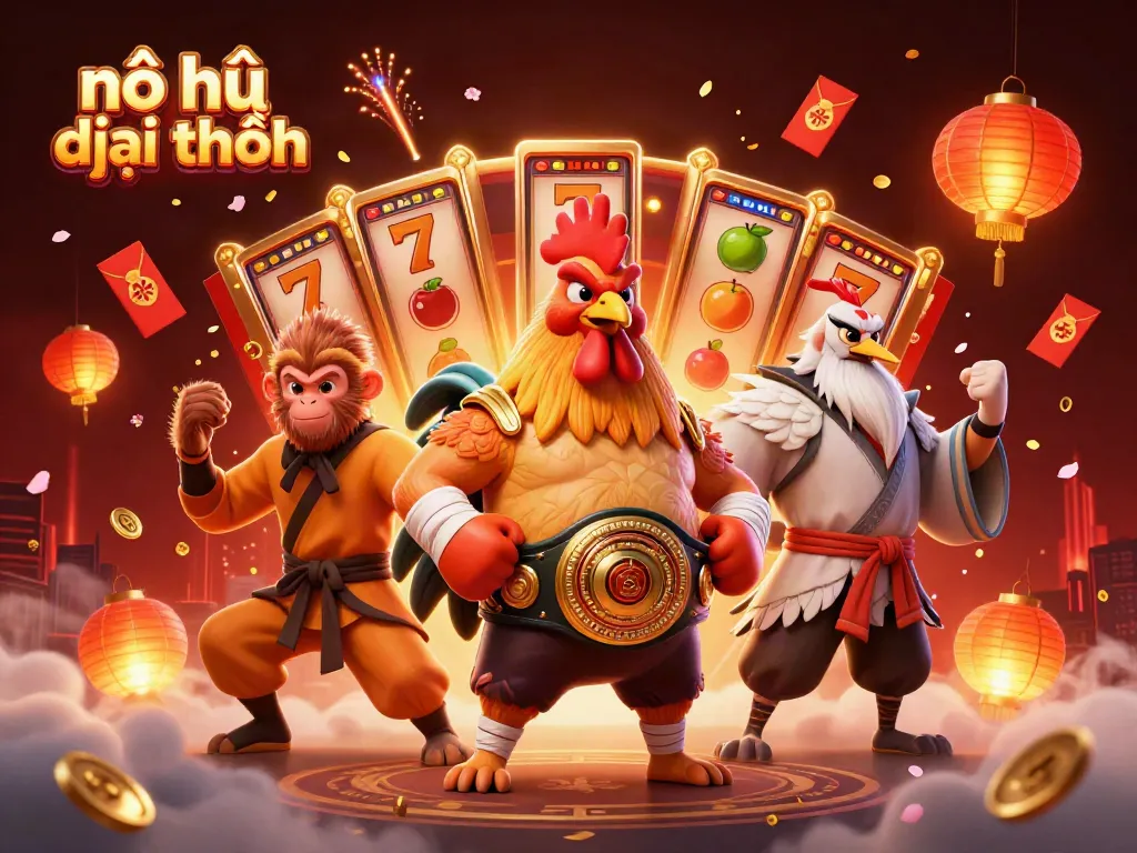 Experience the thrill of nổ hũ đổi thưởng with vibrant characters and dynamic jackpot elements.