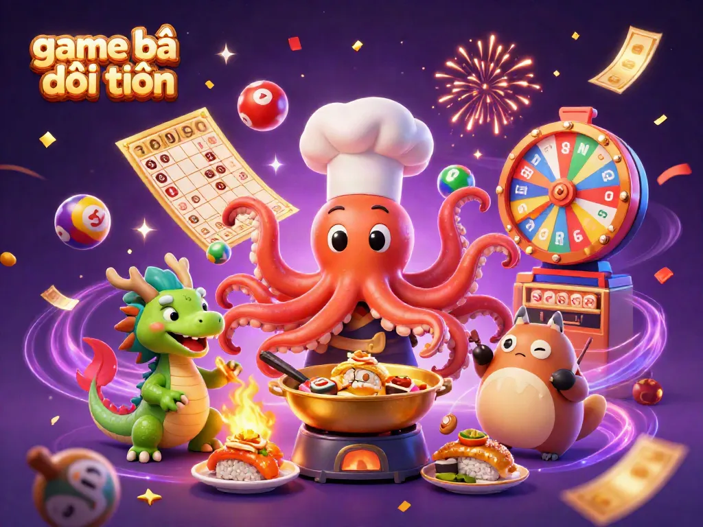 Experience the vibrant world of game bài đổi thưởng with lively characters and rich gaming elements.