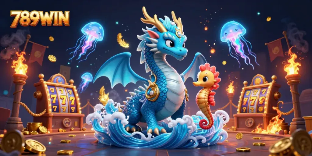 Join the excitement at 789WIN with vibrant slot reels and captivating underwater characters!