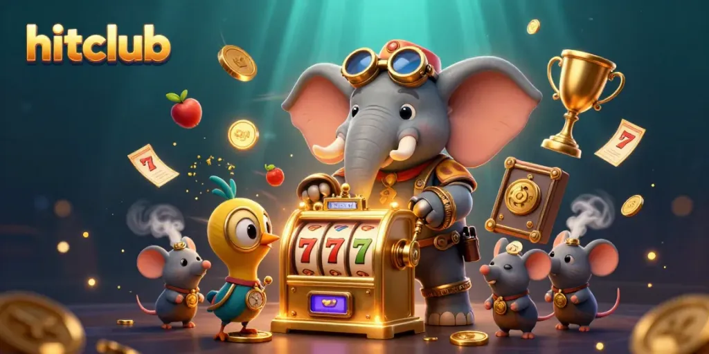 Experience the hitclub excitement with steampunk charm in a vibrant casino scene.